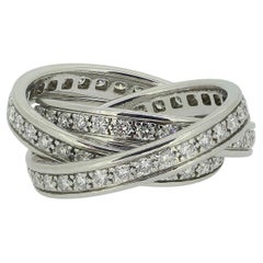 Cartier Trinity Diamond Ring Size H (46.5)