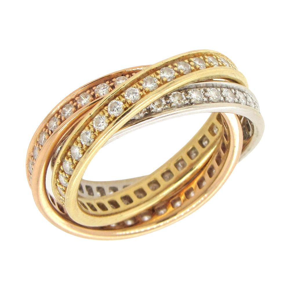 cartier trinity rolling ring