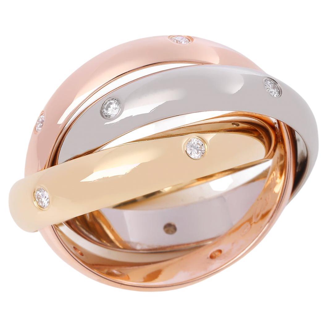 Cartier Trinity Diamond Set Ring Medium