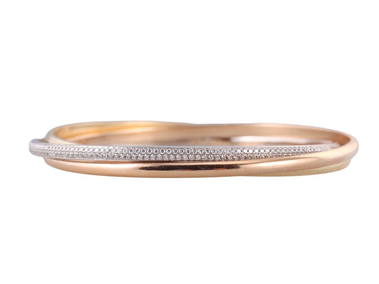 Cartier tri color bangle discount