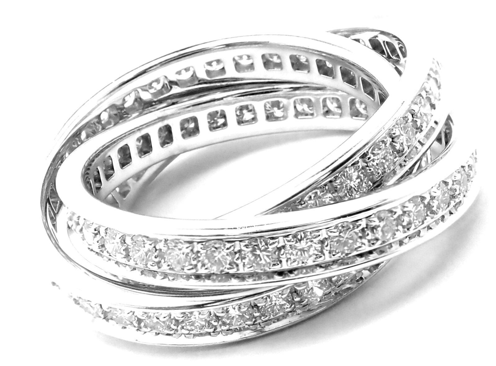 cartier diamond trinity ring