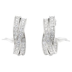 Pendientes Cartier Trinity con diamantes