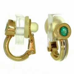Cartier Trinity Emerald Multicolor Gold Earrings