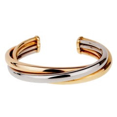 Cartier Trinity Gold Cuff Bangle Bracelet