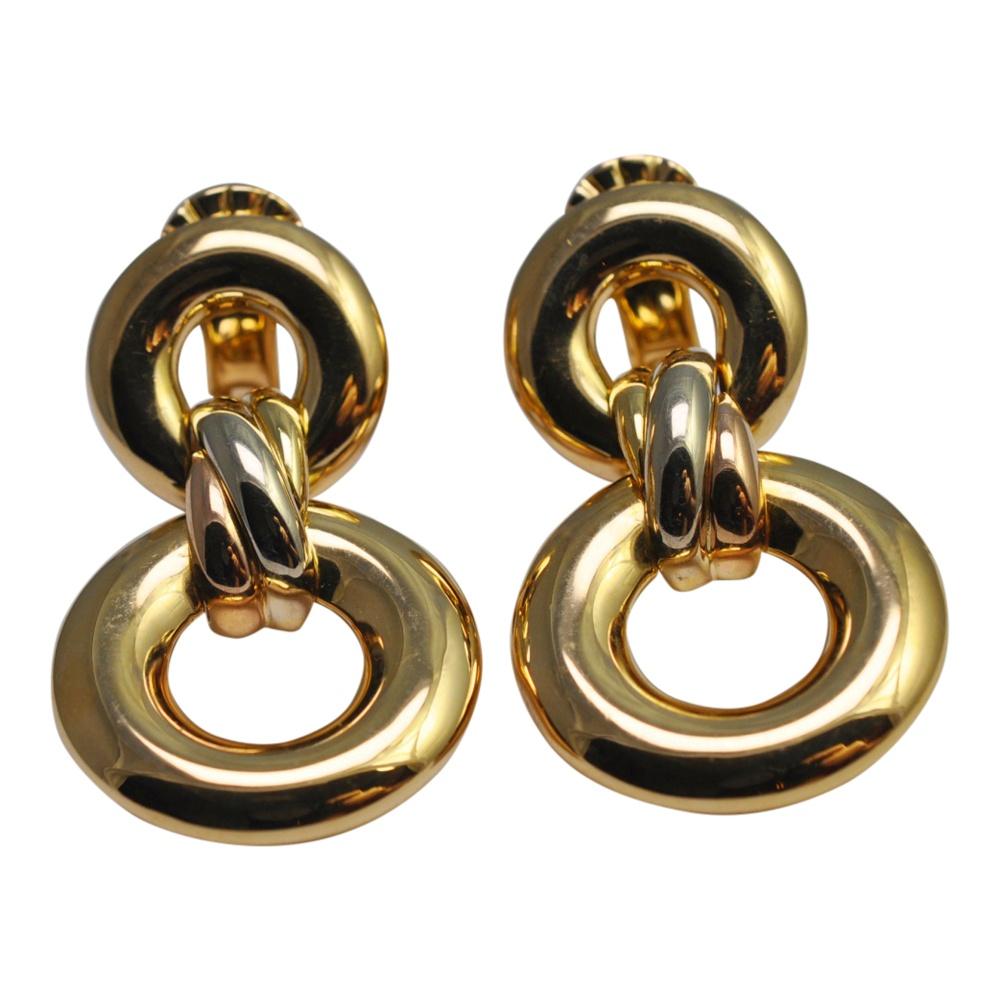 Contemporary Cartier Trinity Gold Earrings