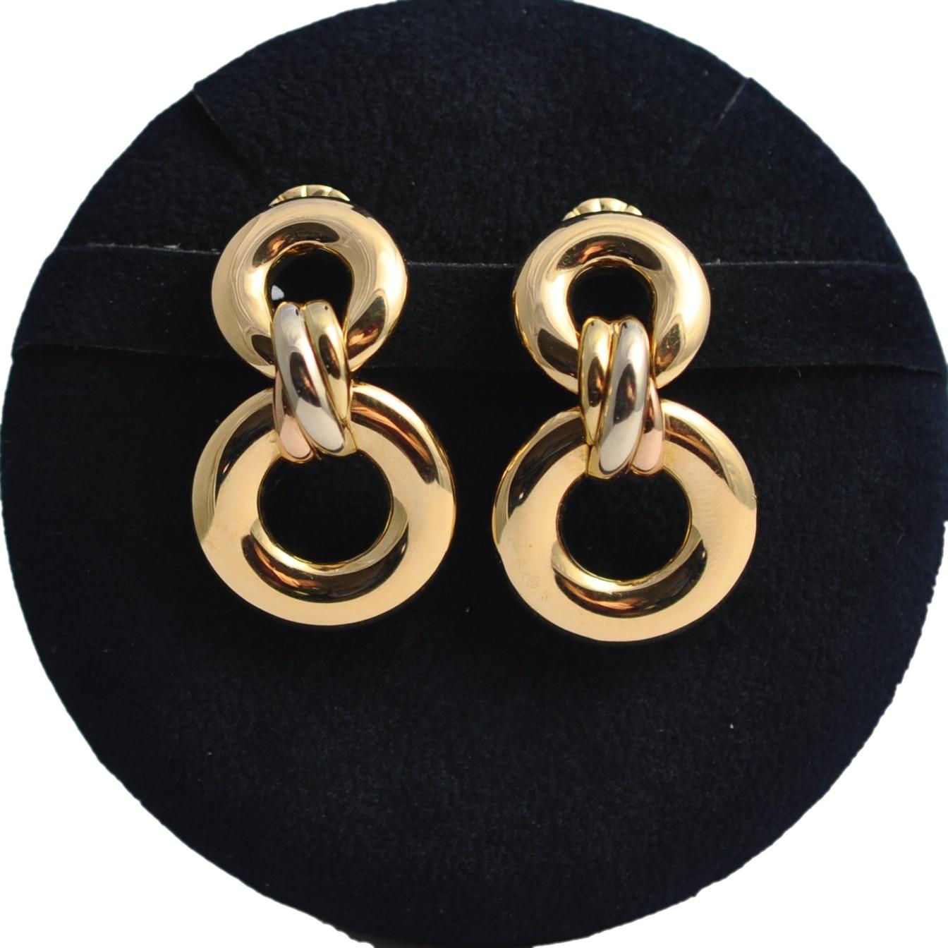 Cartier Trinity Gold Earrings 4