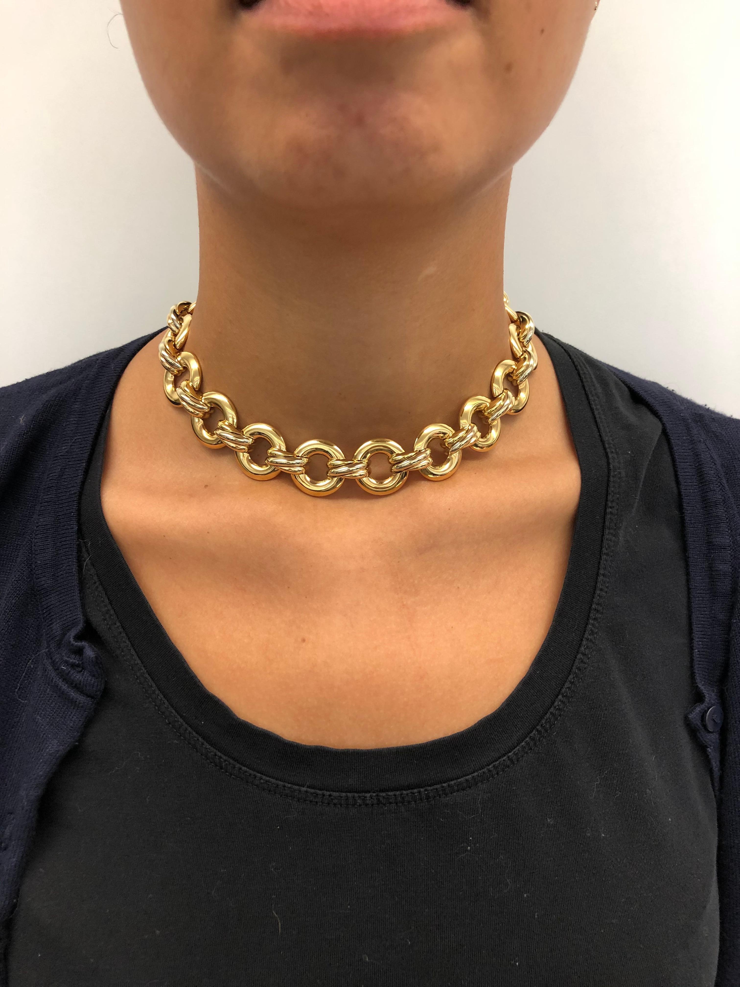 Cartier Trinity Gold Link Necklace 4