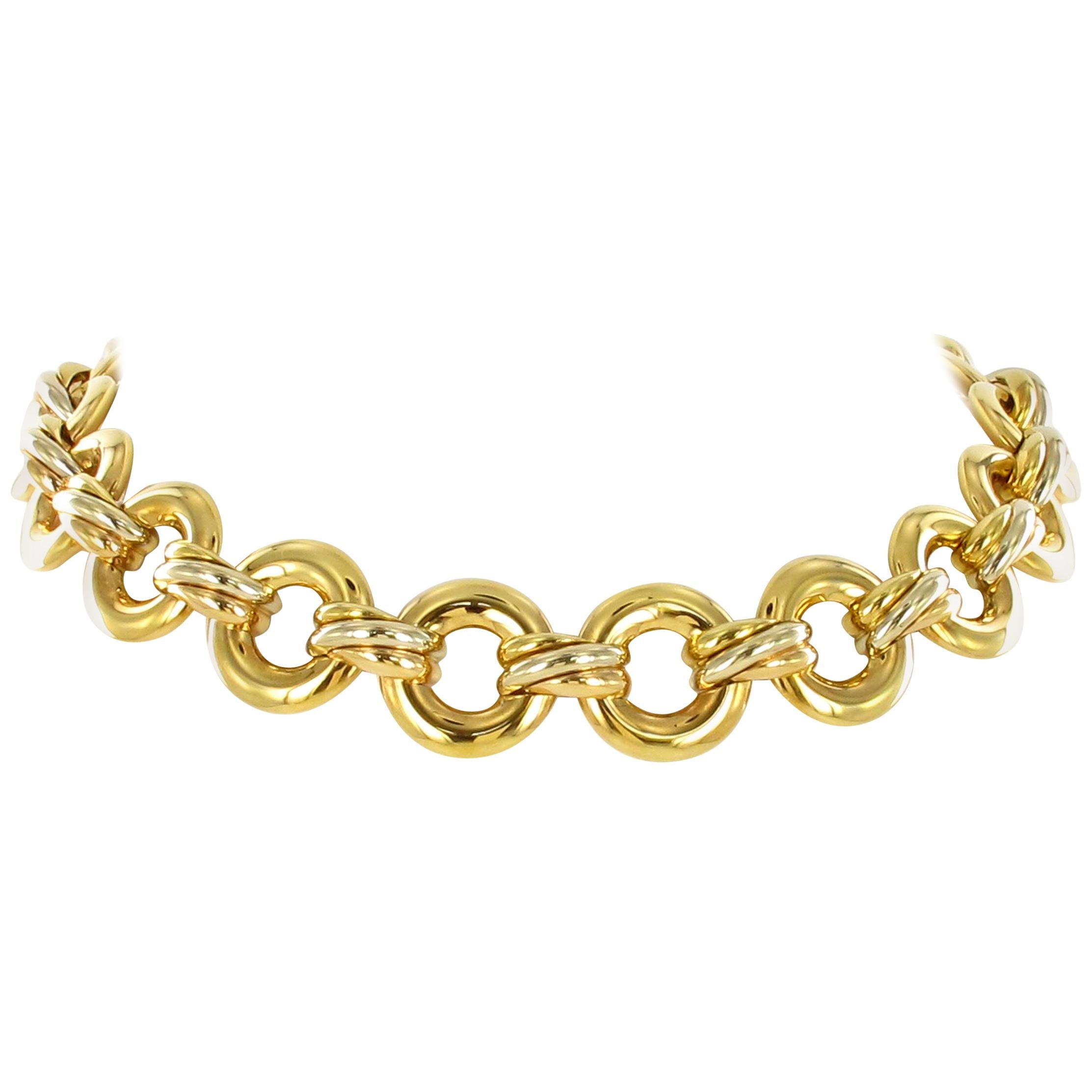 Cartier Trinity Gold Link Necklace