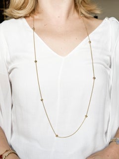 Cartier Trinity 18k Gold Long Station Necklace Chain