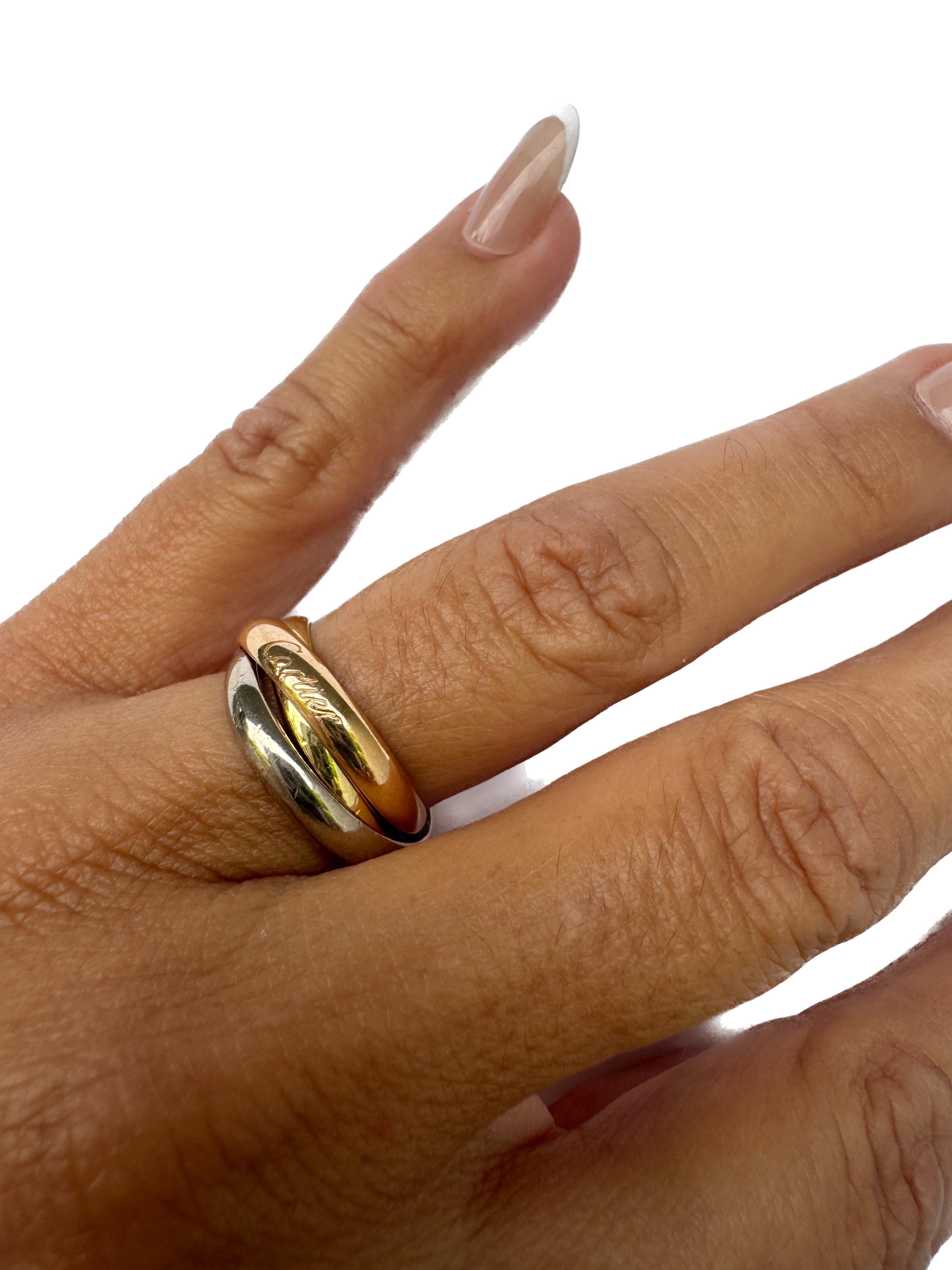 Women's or Men's Cartier Trinity Gold Ring For Sale