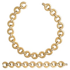 Cartier Trinity Gold Set Necklace and Bracelet