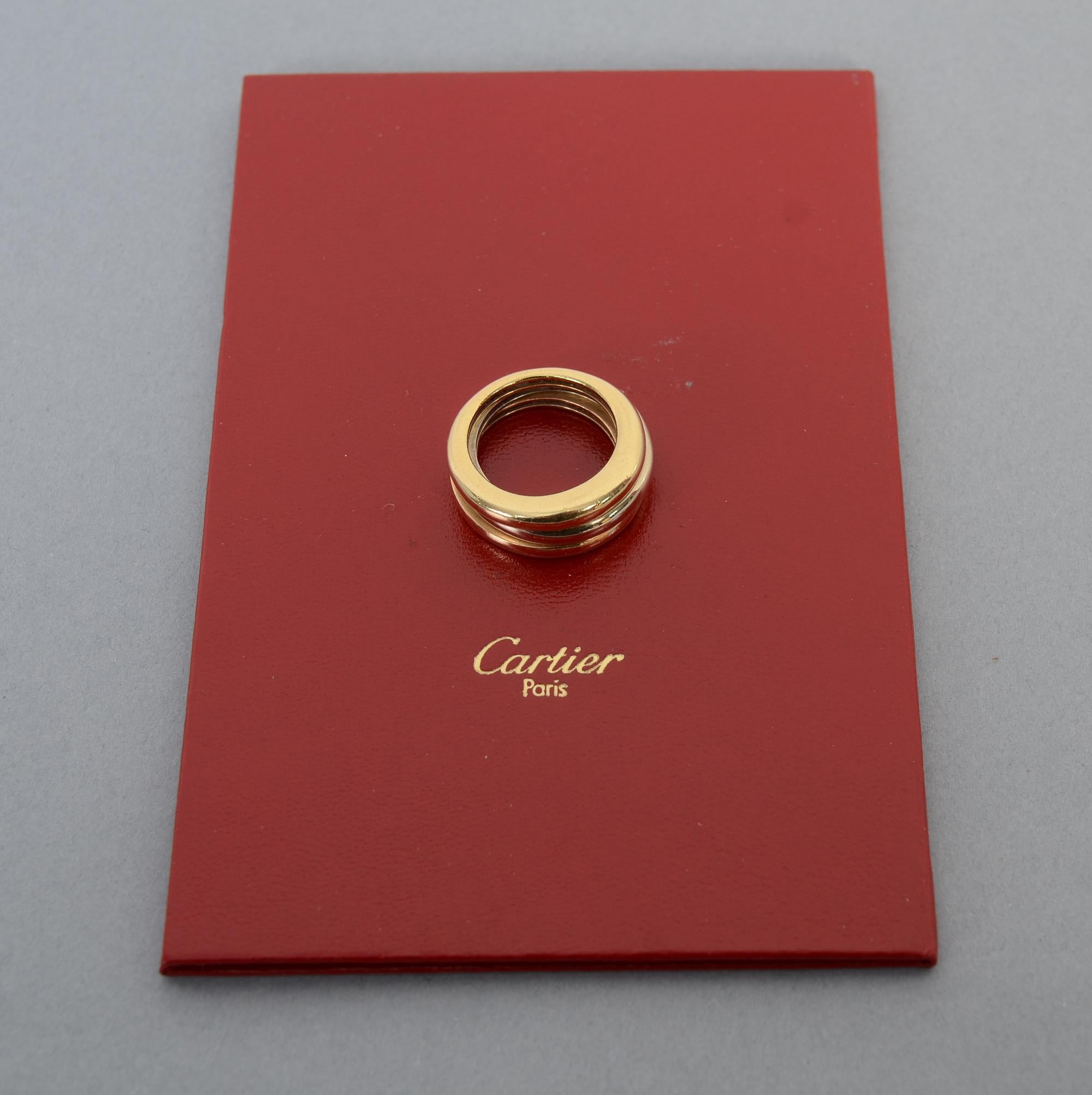 
In 1924, Cartier began their Trinity collection in which they combine elements of yellow; white and rose gold. The white is meant to denote lasting friendship; rose gold is for true love and the white signifies fidelity. They have expanded the