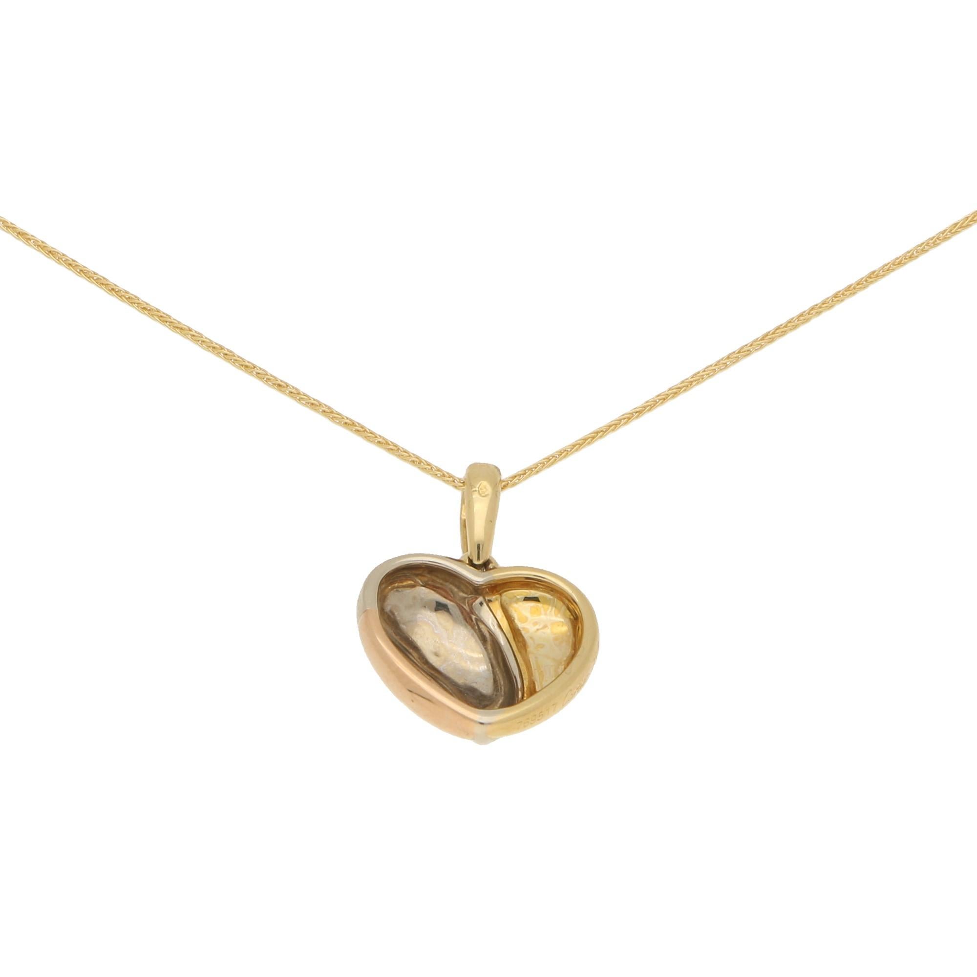 cartier trinity heart necklace