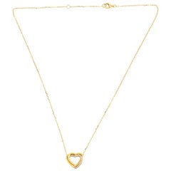 Cartier Trinity Heart Pendant Necklace 18 Karat Tricolor Gold