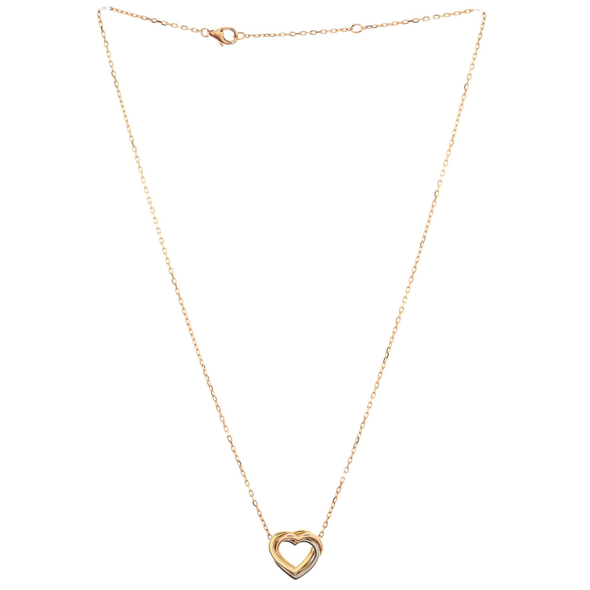 cartier trinity heart necklace