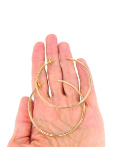 Cartier Trinity Hoop Earrings Tri-Color Gold