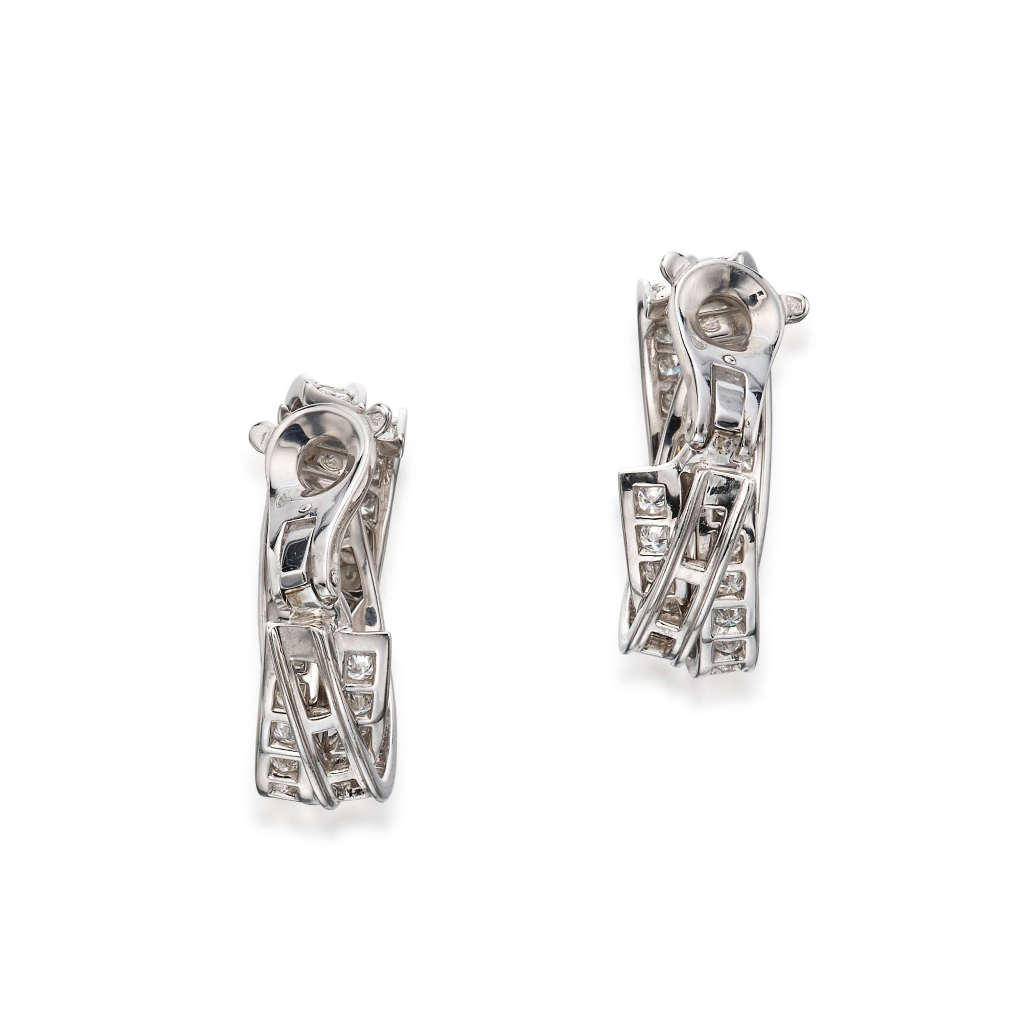 Cartier „Trinity“ Diamant-Ohrclips Französisch im Angebot 2