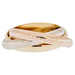 Cartier Trinity "Les Must de Cartier" White, Yellow, Rose Gold - size 58
