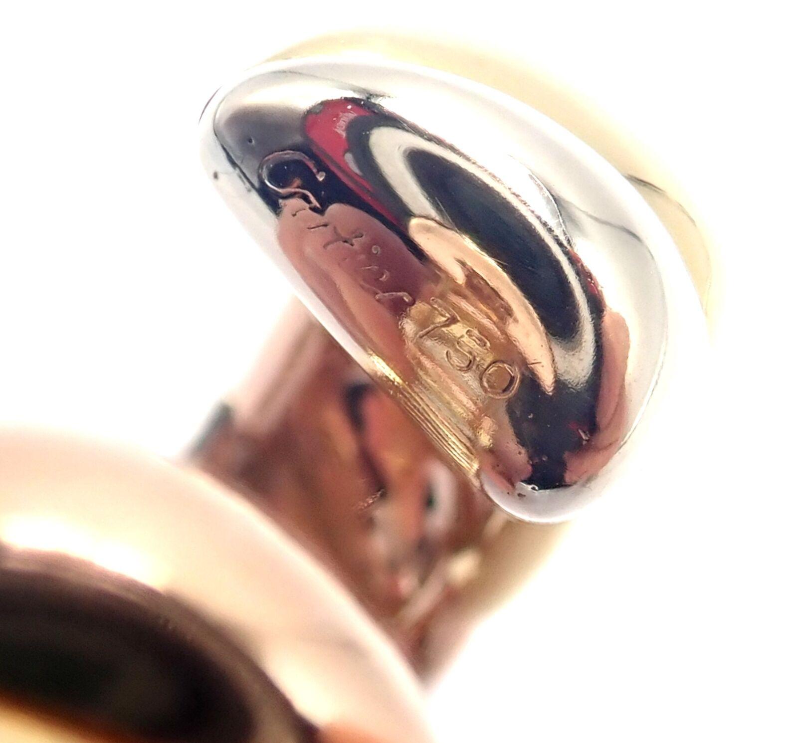 Cartier Trinity Multi Color Gold Cuff Bangle Bracelet 2