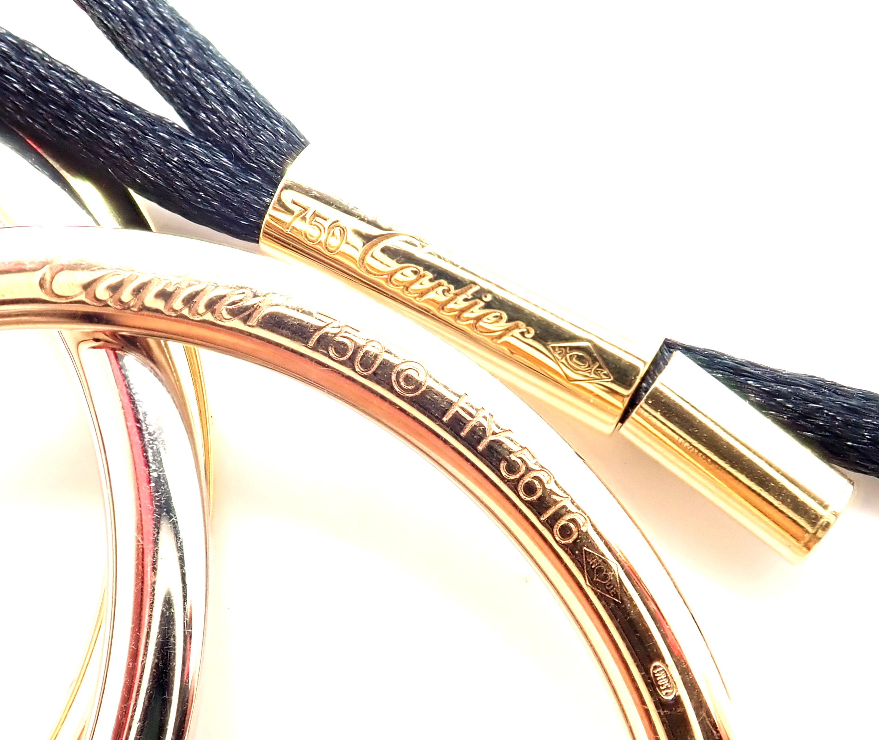 Cartier Trinity Multi-Color Gold Pendant Necklace 2