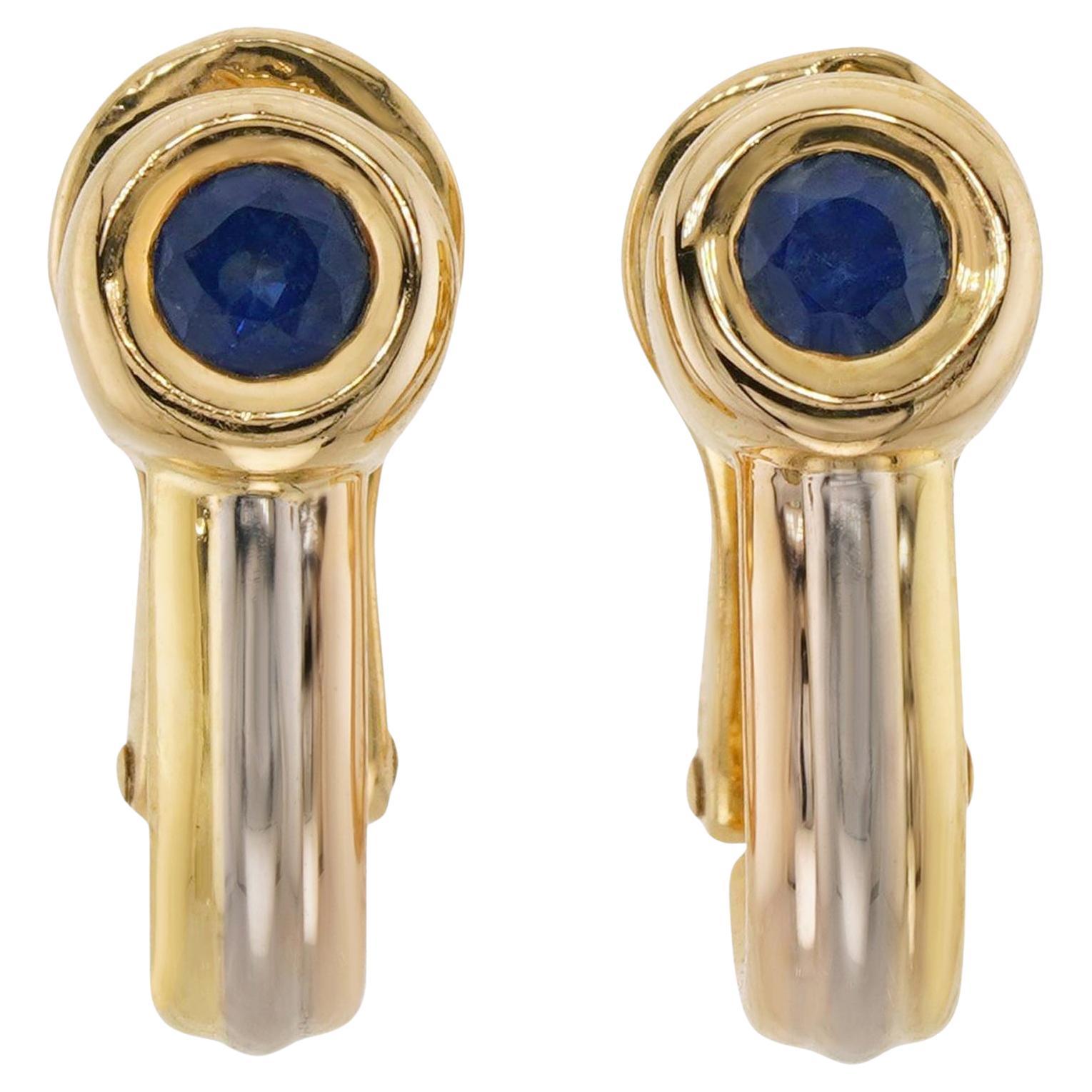 Cartier sapphire earrings shop