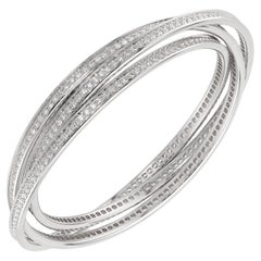 CARTIER Trinity Natürliches Diamantarmband aus 18 Karat Weißgold mit Diamanten
