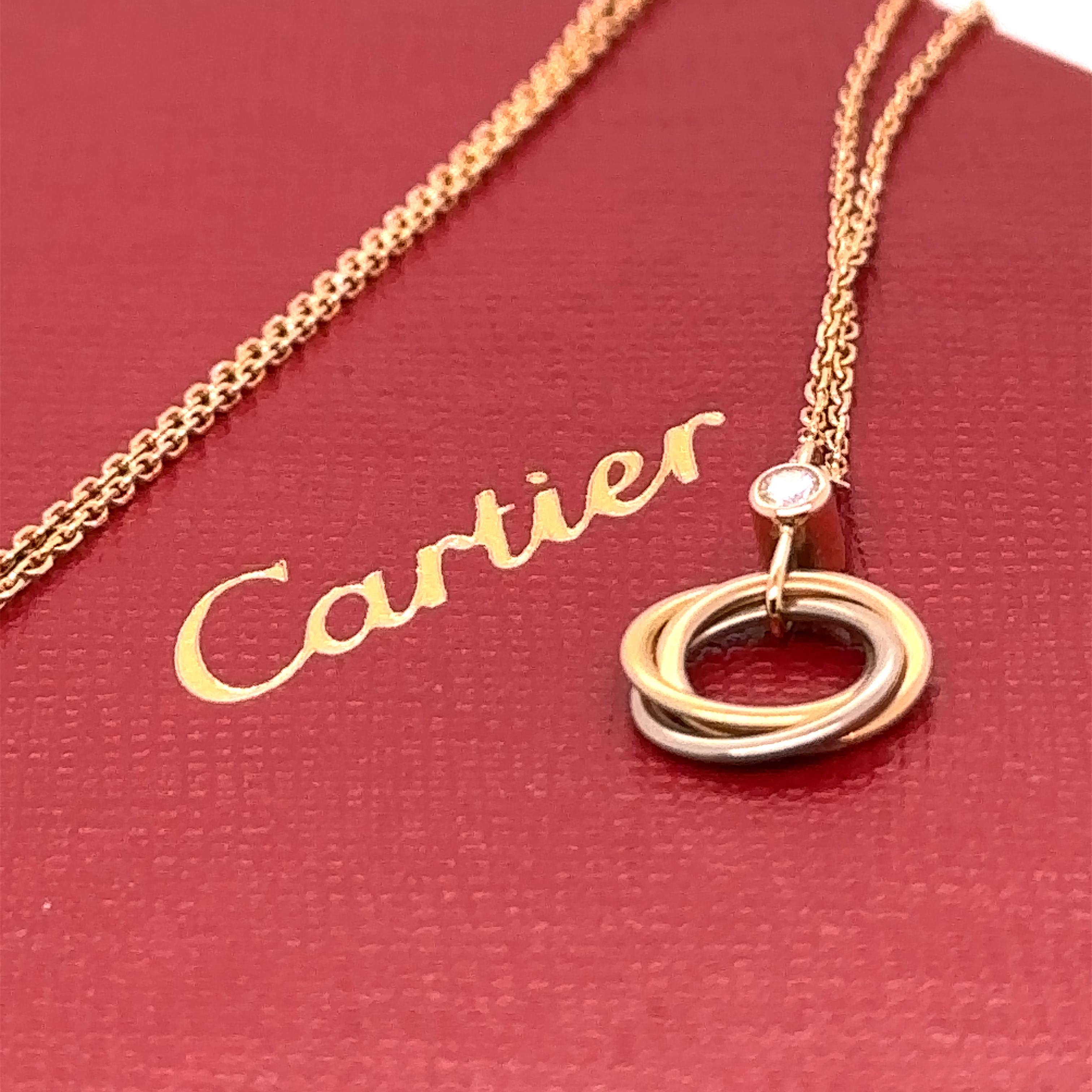 Cartier Trinity Necklace 0.04ct 5
