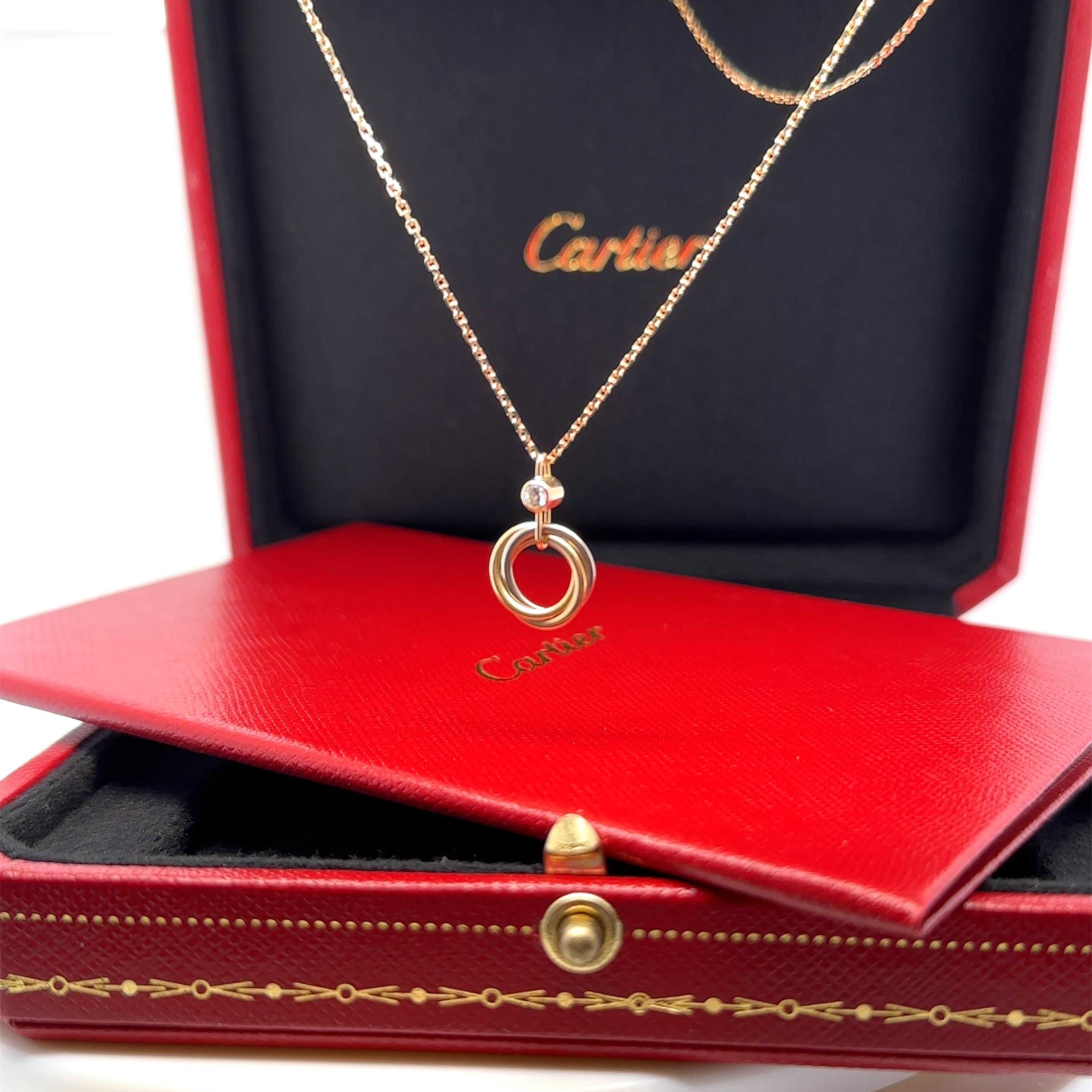 Cartier Trinity Necklace 0.04ct 1