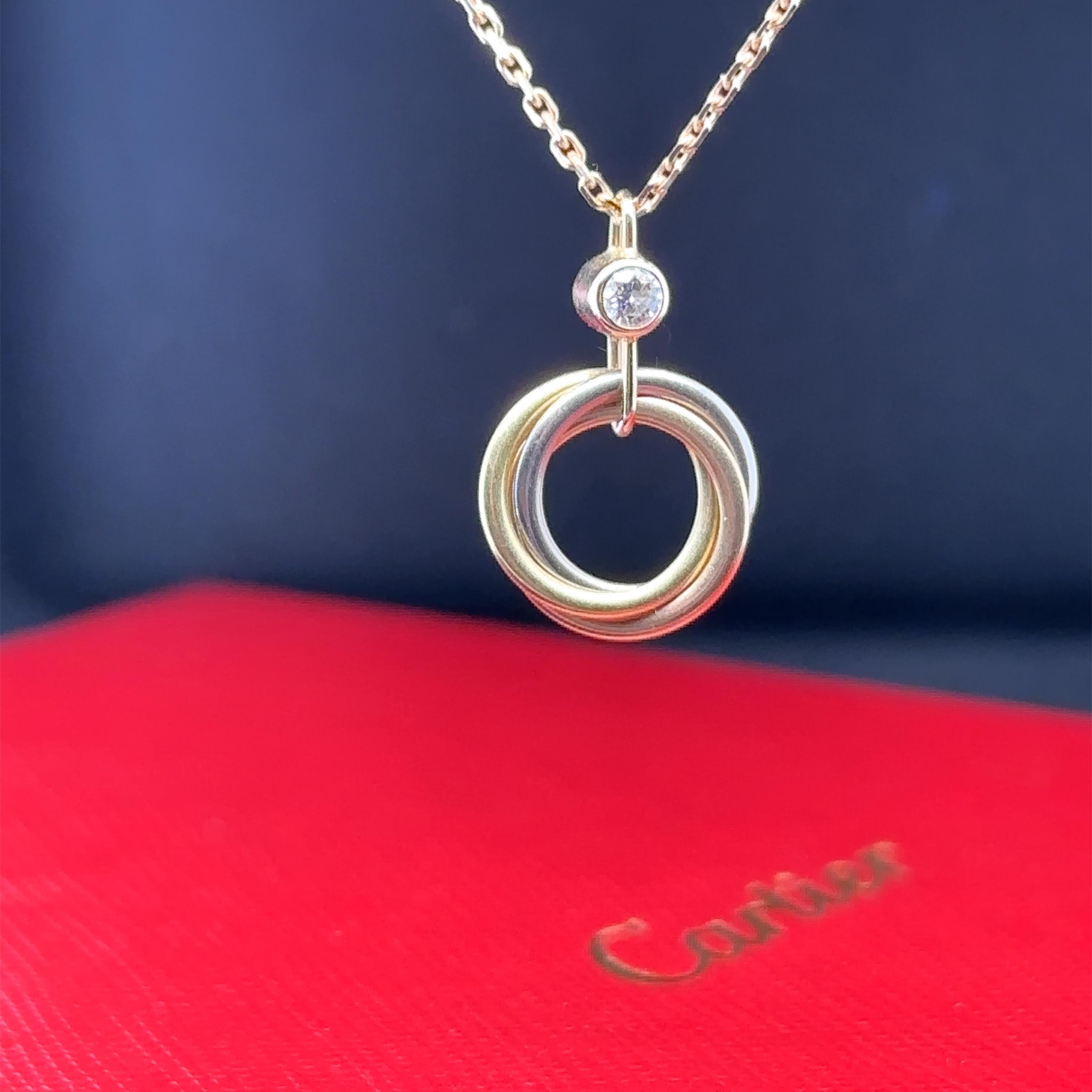 Cartier Trinity Necklace 0.04ct 2