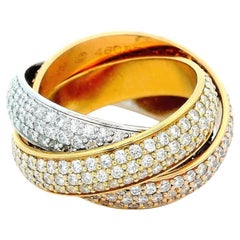 Cartier Trinity Pave Ring