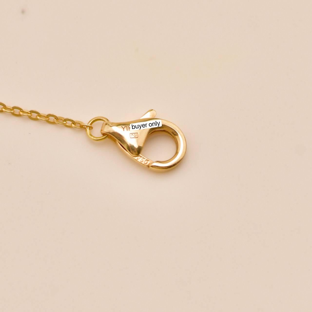 Cartier Trinity Paved Diamond Collana in oro giallo rosa e bianco 18 carati in vendita 2