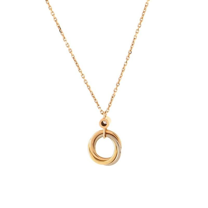 cartier trinity necklace diamond