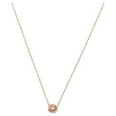 Cartier Trinity Pink Sapphire 18k Three Tone Gold Necklace