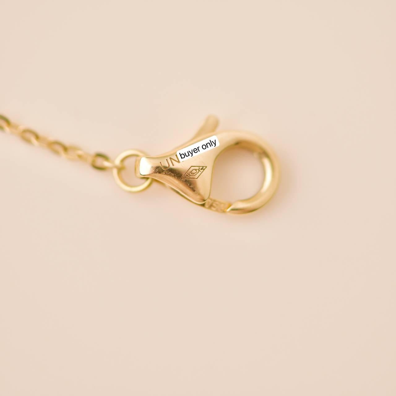 Cartier Trinity Pink Sapphire Yellow Rose and White Gold Pendant Necklace 2