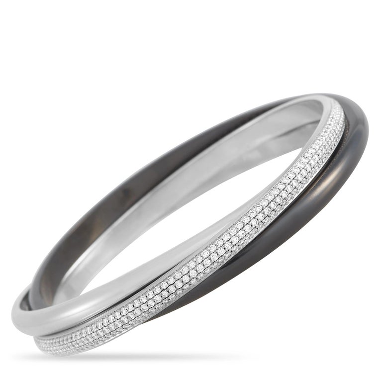Wedding Band Cartier Trinity Ceramique Ceramic Cartier Infinity