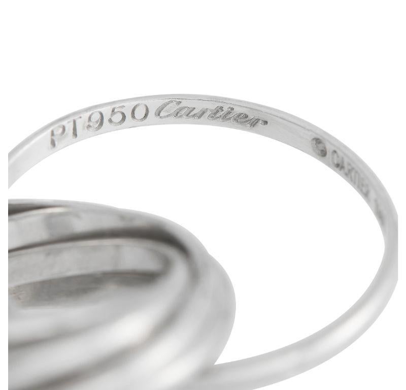 Cartier Trinity Platin 6-Bänder-Ring im Zustand „Hervorragend“ in Southampton, PA