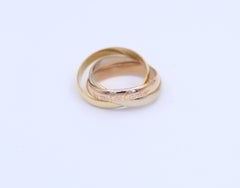 Cartier Trinity Ring 18K Three Tone Gold, 1990