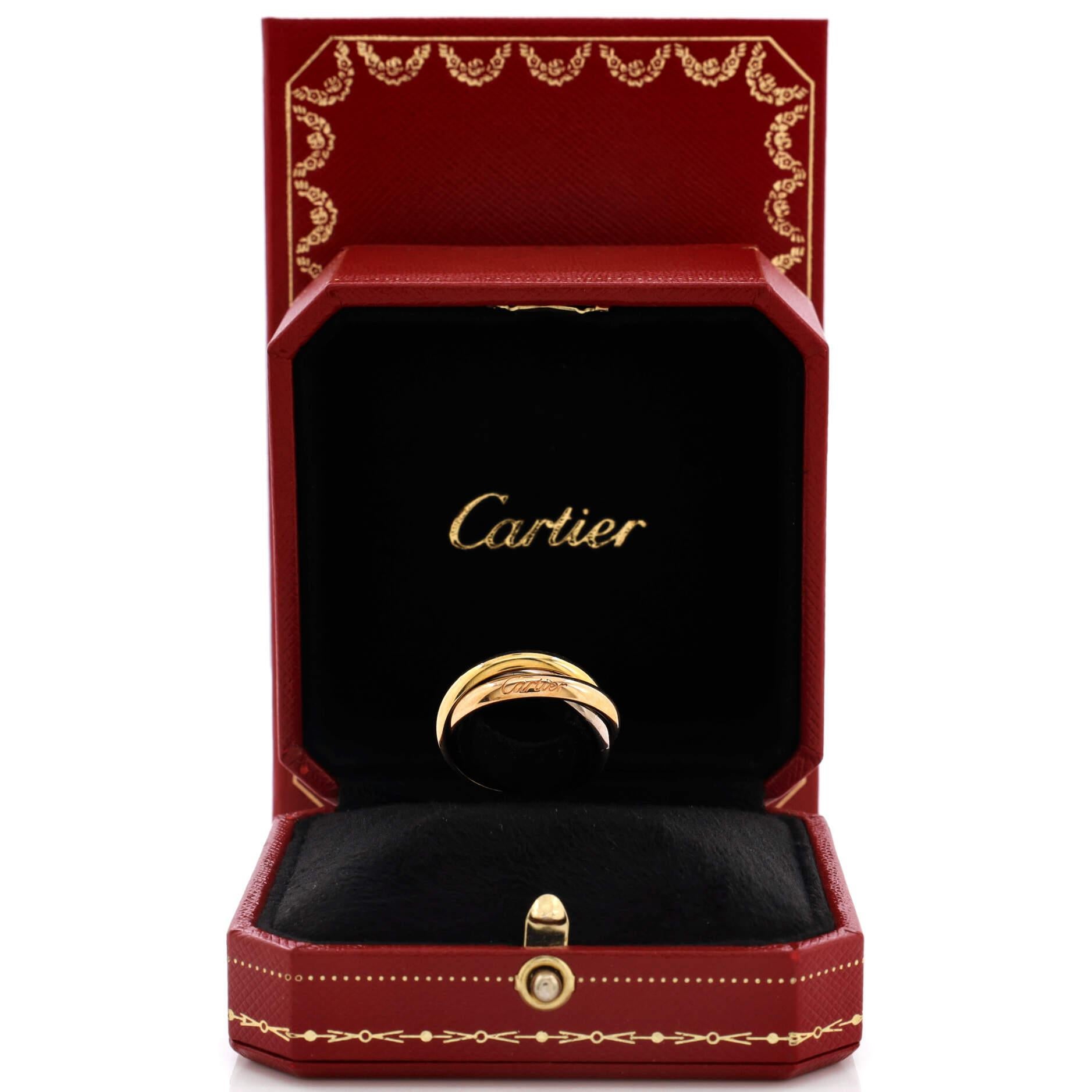 Condition: Great. Minor wear throughout.
Accessories: No Accessories
Measurements: Size: 8 - 57, Width: 3.50 mm
Designer: Cartier
Model: Trinity Ring 18K Tricolor Gold Medium
Exterior Color: Tricolor Gold
Item Number: 212455/1