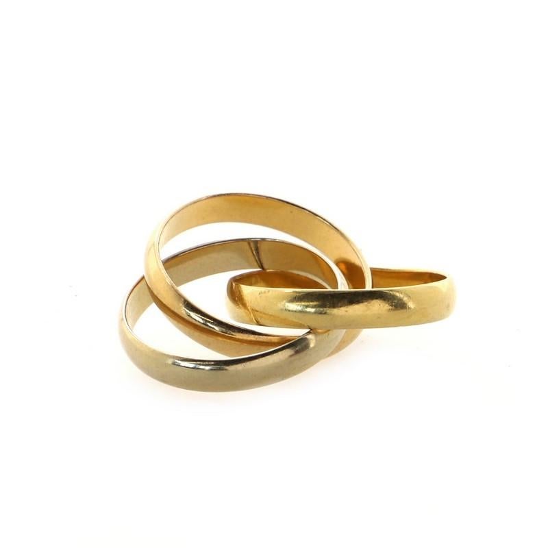 Cartier Trinity Ring 18K Tricolor Gold Medium In Good Condition In New York, NY