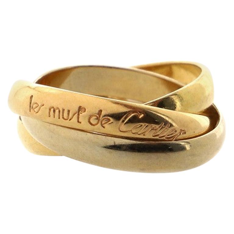 Cartier Trinity Ring 18K Tricolor Gold Medium