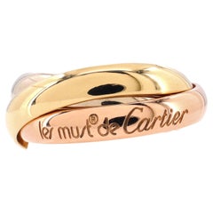 Cartier Trinity-Ring, 18 Karat Tricolor, Gold Medium
