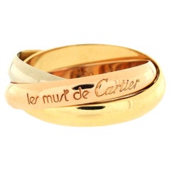 Cartier Trinity-Ring, 18 Karat Tricolor, Gold Medium
