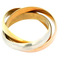Cartier Trinity Ring 18K Yellow, White & Rose Gold
