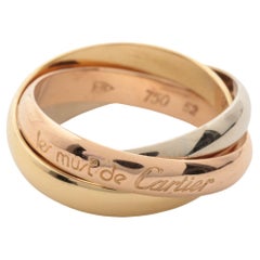 Cartier Trinity Ring - 750(YG×PG×WG) - 7.7g - Size 52 - Lowe eyes