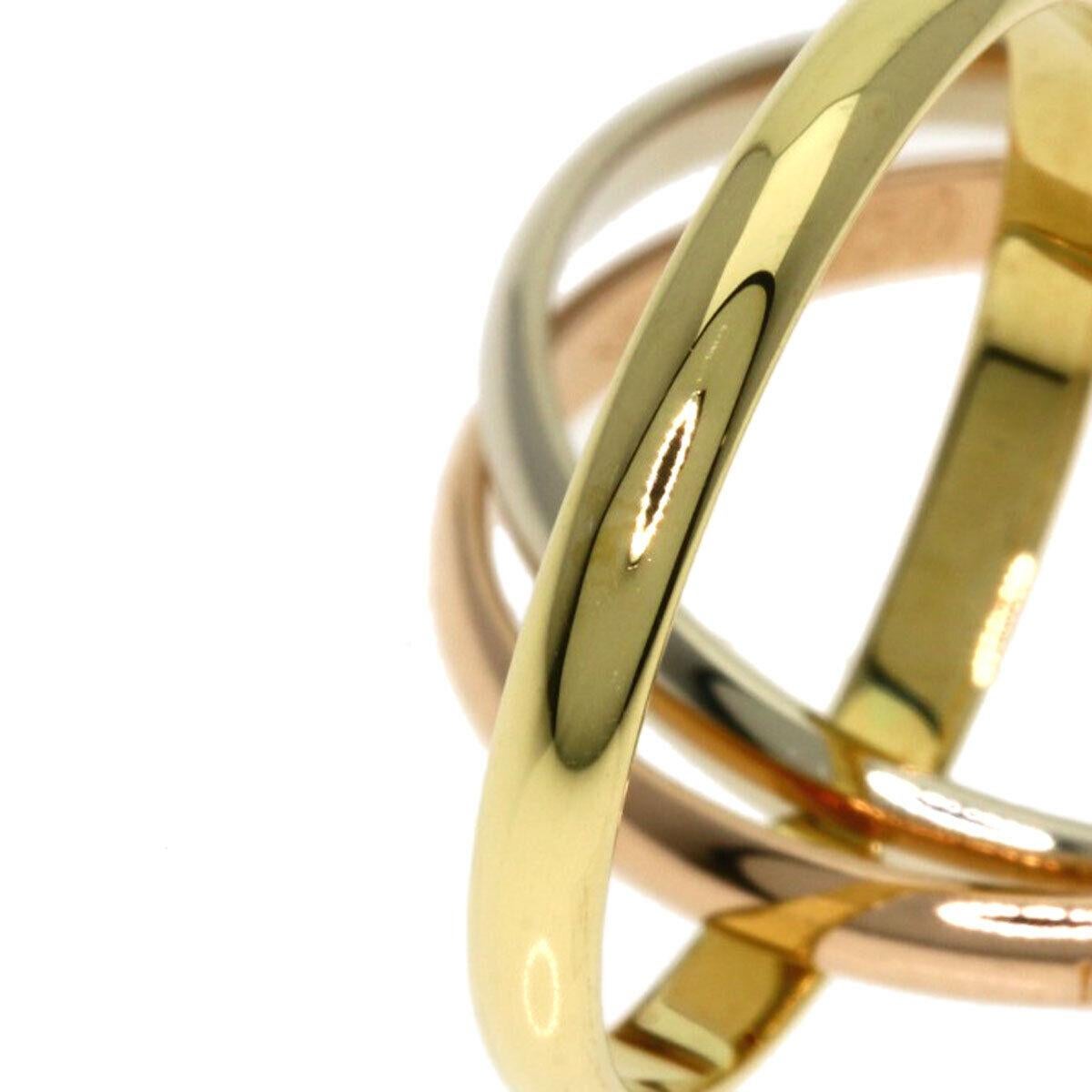 -Authentic Cartier 18K Gold
-Trinity Yellow Gold, Rose Gold and White Gold
-Comes with Certificate
-Does not comes with original box 
-No main Gem
-Has signs of wear 