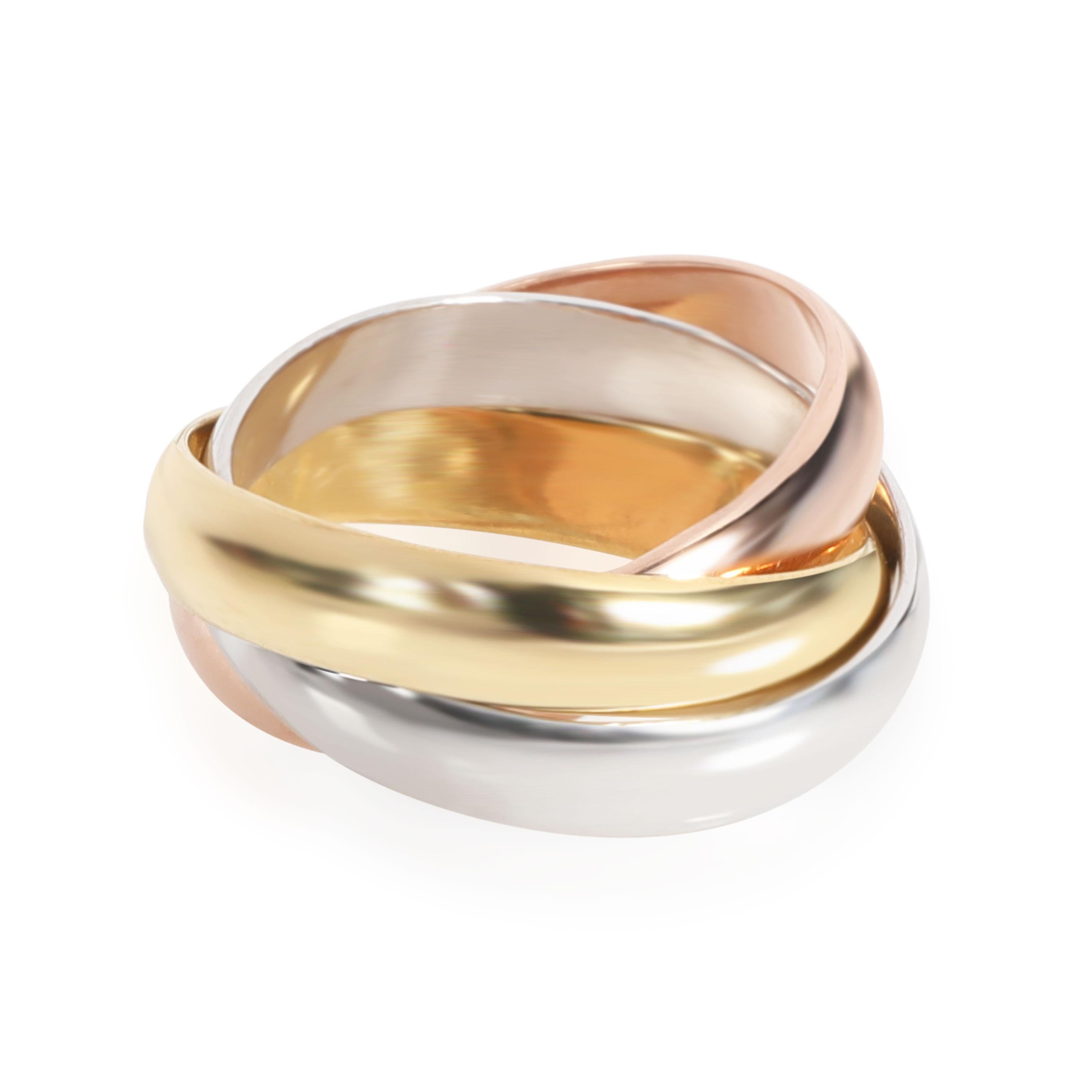 Cartier Trinity Pinky Ring in 18K 3 Tone Gold

PRIMARY DETAILS
SKU: 109517
Listing Title: Cartier Trinity Pinky Ring in 18K 3 Tone Gold

Louis Cartier, the founder's grandson, introduced the Trinity ring in 1924. The ring is characterized by its