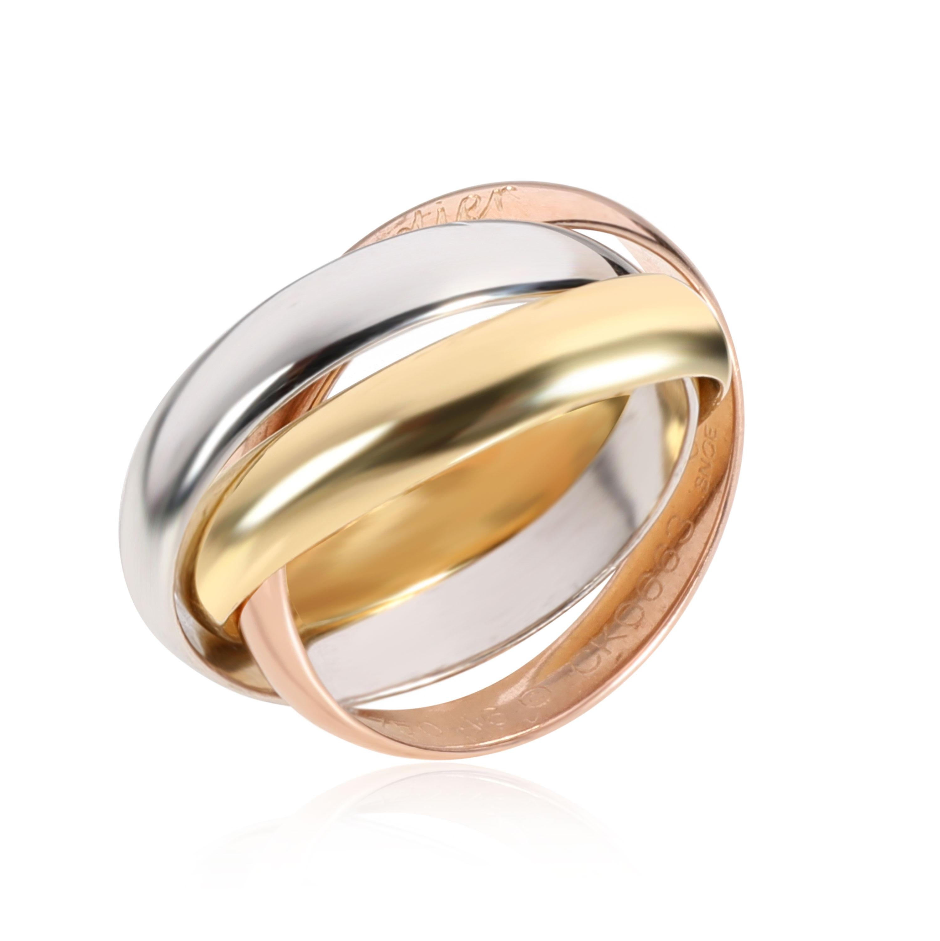 cartier 3 tone ring