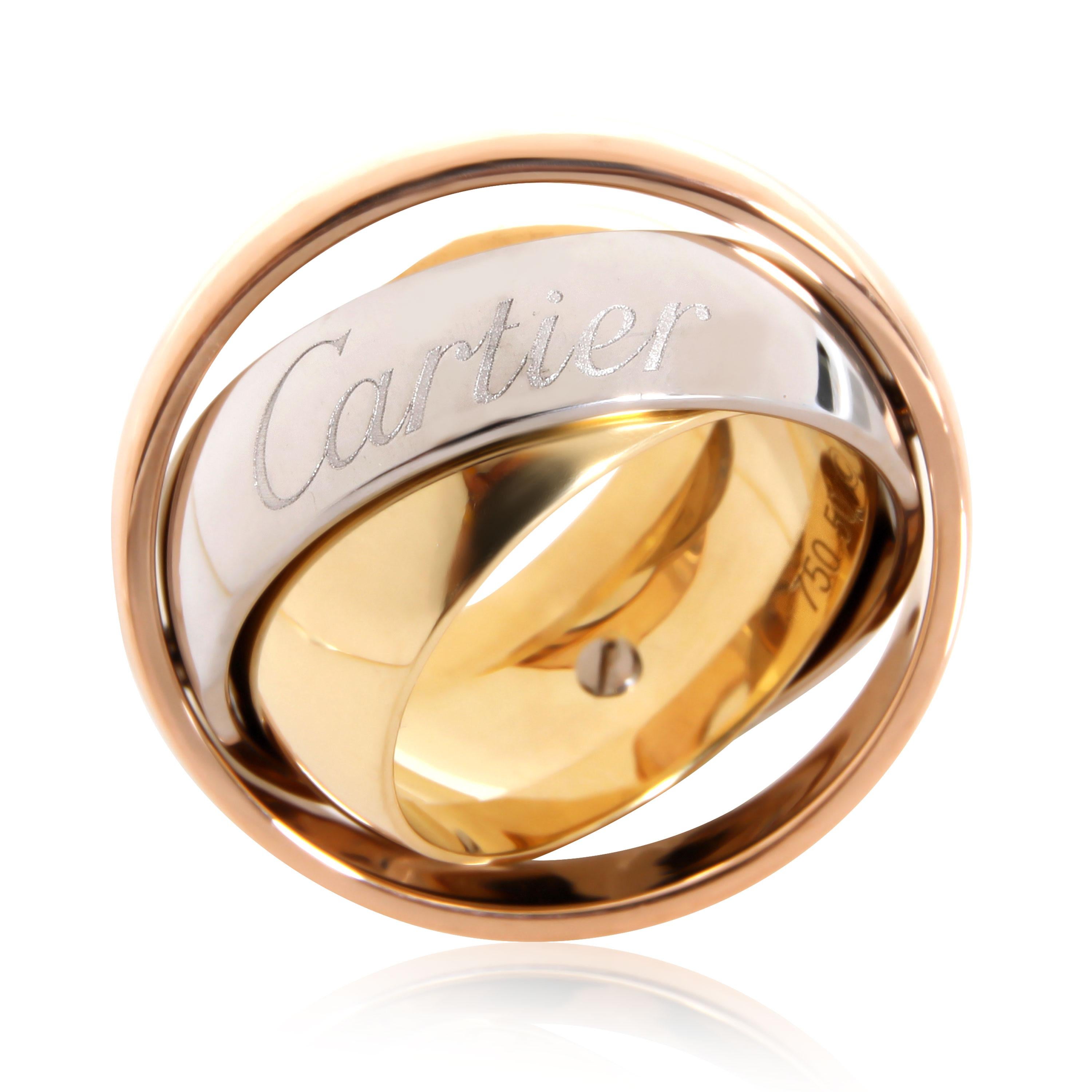 Cartier: Trinity-Ring aus 18 Karat dreifarbigem Gold im Zustand „Hervorragend“ in New York, NY