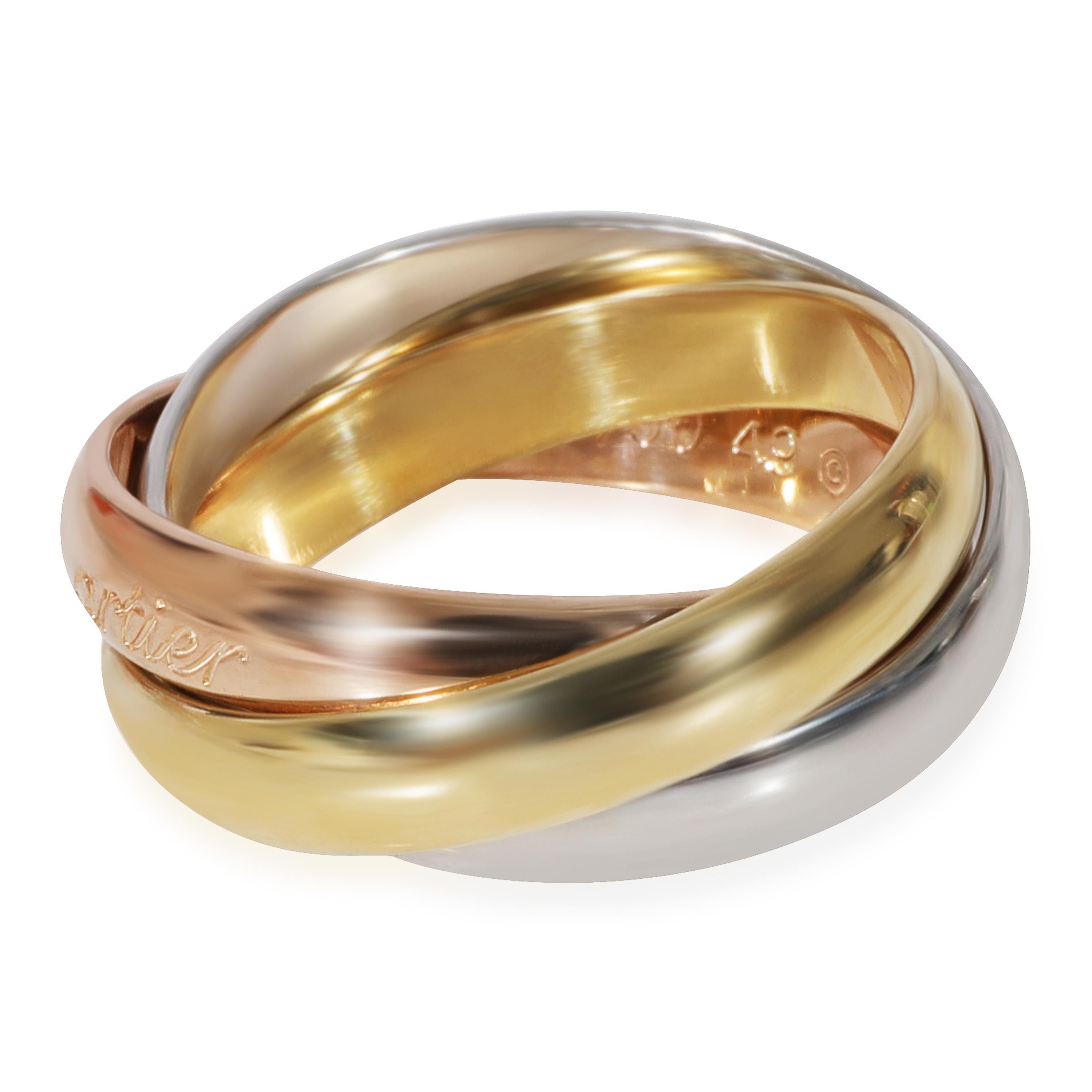 Cartier Trinity-Ring aus 18 Karat 3farbigem Gold im Zustand „Hervorragend“ in New York, NY
