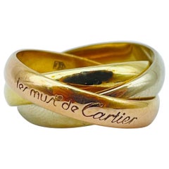 Cartier Trinity Ring in 18k 3 Tone 'Tricolor' Gold